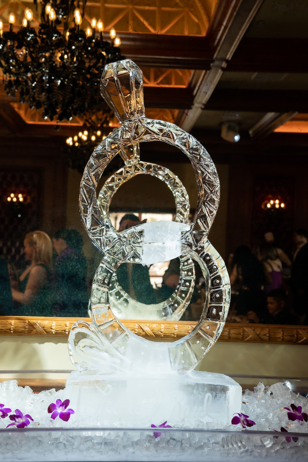 Wedding Ring Ice Sculpture