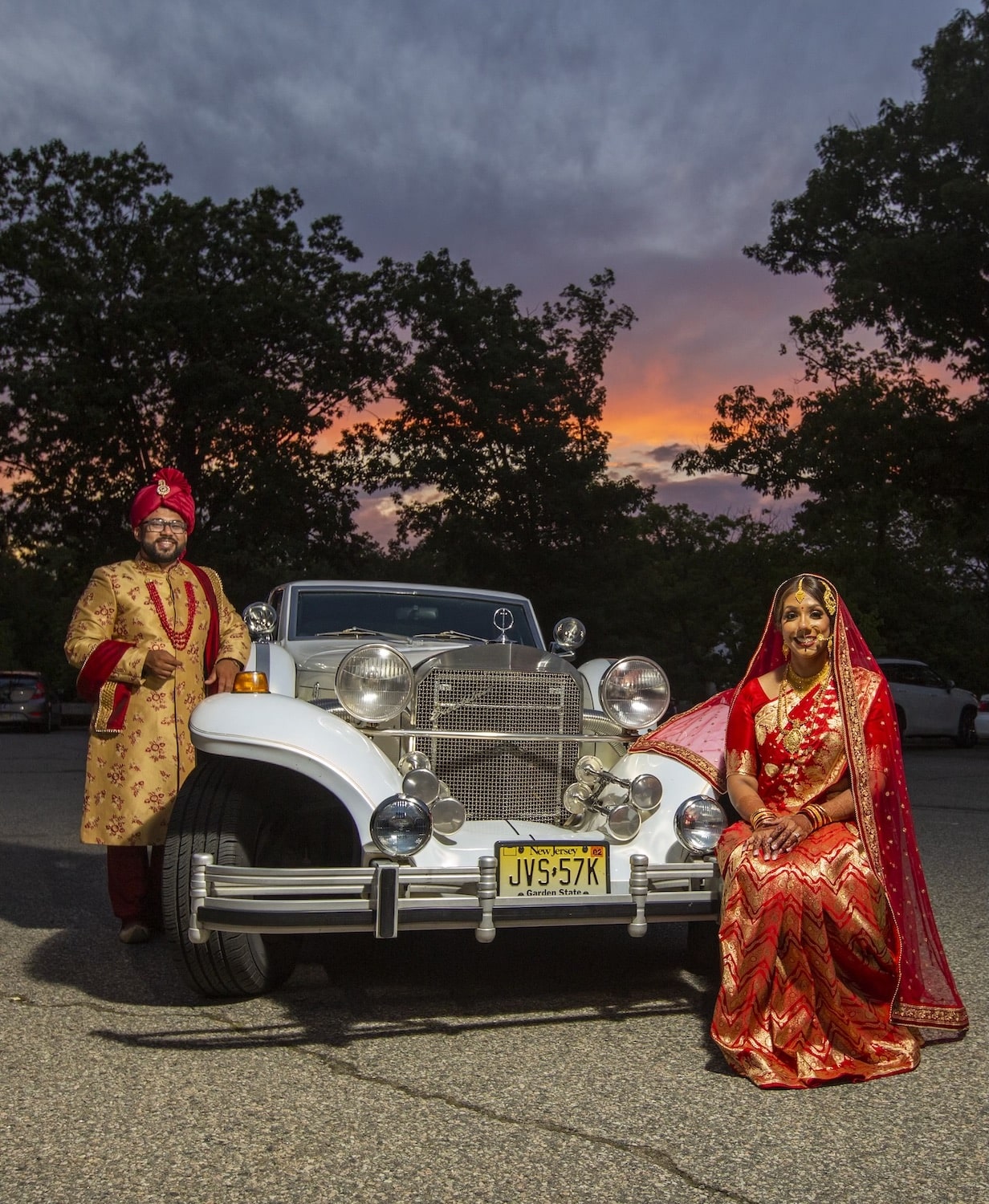 Couple on a Car Portrait